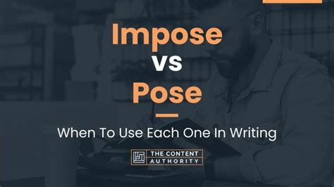 imposting|impose vs pose.